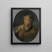 Buste d'homme en costume oriental - Rembrandt van Rijn — kehystetty taideteos seinällä