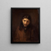 Tête du Christ - Rembrandt van Rijn — kehystetty taideteos seinällä