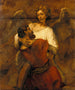 Jacob luttant avec l'ange - Rembrandt van Rijn — näkymä teoksesta