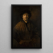 Suuri itsensä muotokuva - Rembrandt van Rijn — kehystetty taideteos seinällä