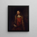 Homme au manteau doublé de fourrure - Rembrandt van Rijn — kehystetty taideteos seinällä