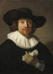 Mies nuottikirjan kanssa - Rembrandt van Rijn — näkymä teoksesta