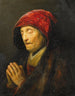 Vieille femme en prière - Rembrandt van Rijn — näkymä teoksesta