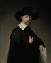 Portrait de Marten Looten - Rembrandt van Rijn — näkymä teoksesta