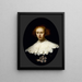 Portrait d'une jeune femme - Rembrandt van Rijn — kehystetty taideteos seinällä