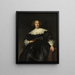 Portrait d'une jeune femme à l'éventail - Rembrandt van Rijn — kehystetty taideteos seinällä