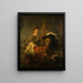 Rembrandt et Saskia dans la scène du fils prodigue - Rembrandt van Rijn — kehystetty taideteos seinällä