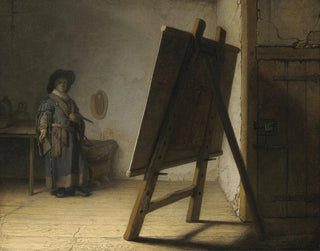 Rembrandt van Rijn - The Artist In His Studio.webp