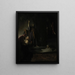 La résurrection de Lazare - Rembrandt van Rijn — kehystetty taideteos seinällä