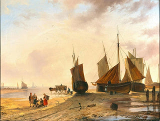 Le Retour des pêcheurs - Remigius Adrianus van Haanen — näkymä teoksesta