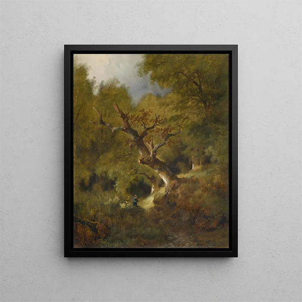 Remigius Adrianus van Haanen - Waldlandschaft mit Jger.webp