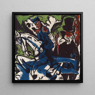 Rencontre de Schlemihl avec le petit homme gris sur la route - Ernst Ludwig Kirchner