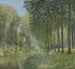 Lepo joen rannalla metsässä - Alfred Sisley — näkymä teoksesta
