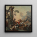 Lepo kaivolla - François Boucher — kehystetty taideteos seinällä