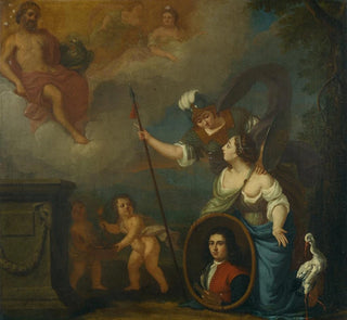 Représentation allégorique avec autoportrait en vêtements essentiels - Juriaen Pool II