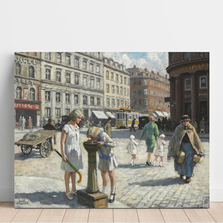 Reproduction À Trianglen, Copenhague, par une chaude journée d’été - Paul Fischer