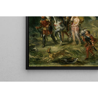 Reproduction Angélique et Médor blessé - Eugène Delacroix