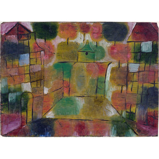 Reproduction Arbre et rythmes architecturaux - Paul Klee
