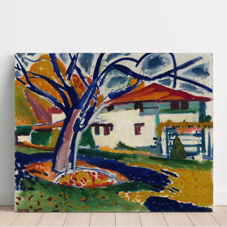 Reproduction Arbres bleus - Henry Lyman Saÿen