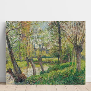 Reproduction Bords de l'Epte à Éragny, Soleil Couchant - Camille Pissarro