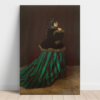 Reproduction Camille La Femme à la robe verte - Claude Monet