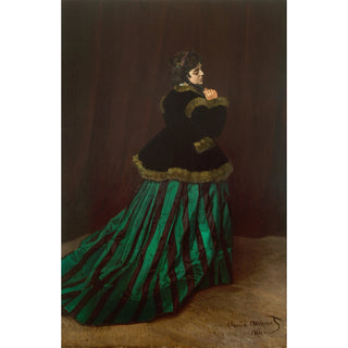 Reproduction Camille La Femme à la robe verte - Claude Monet