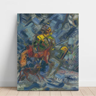 Reproduction Chasseur dans une fôret bleue - Arnold Peter Weisz-Kubínčan