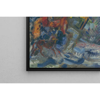 Reproduction Chasseur dans une fôret bleue - Arnold Peter Weisz-Kubínčan