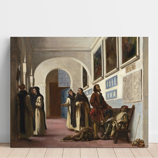 Reproduction Christophe Colomb et son fils à La Rábida - Eugène Delacroix