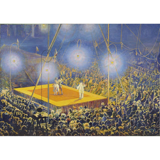 Reproduction Clowns in the arena of the circus ‘Italian Comedy’ 1920 - Leon Kamir-Kaufmann