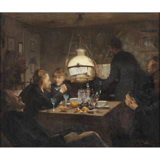 Reproduction Compagnie à la lumière du soir - Laurits Andersen Ring