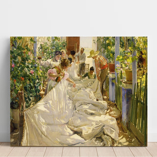 Reproduction Cousant la voile - Joaquín Sorolla