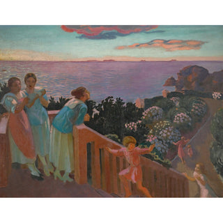 Reproduction Crépuscule Aux Hortensias - Maurice Denis