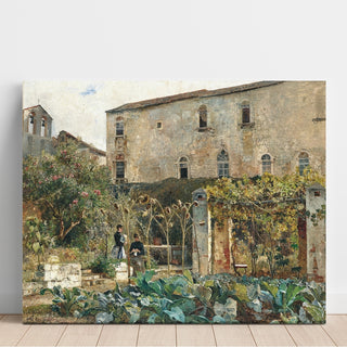 Reproduction Dans un jardin du sud - Marie Egner