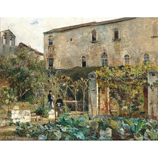 Reproduction Dans un jardin du sud - Marie Egner