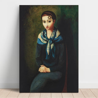 Reproduction Femme à l'écharpe bleue - Moïse Kisling