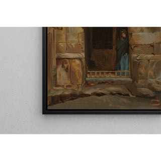 Reproduction Femme arabe dans une porte - Jean-Léon Gérôme