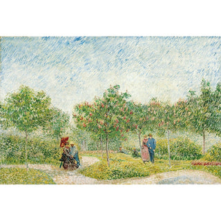 Reproduction Jardin avec Couples d'amoureux - Place Saint-Pierre