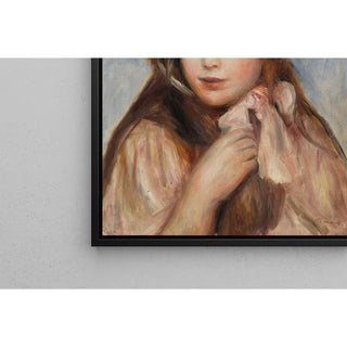 Reproduction Jeune fille au chapeau rose - Pierre-Auguste Renoir