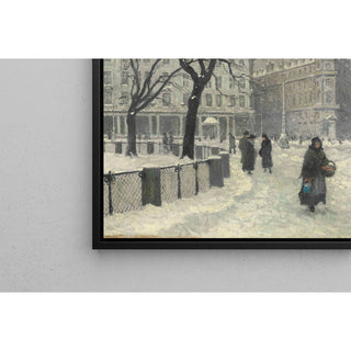 Reproduction Kongens Nytorv, Copenhagen in Winter - Paul Fischer