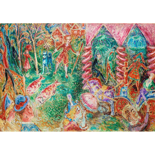 Reproduction L'Hôtel des touristes à Rättvik - Nils Dardel