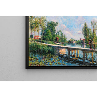 Reproduction La Passerelle - Chemin de Halage du Canal du Loing - Alfred Sisley