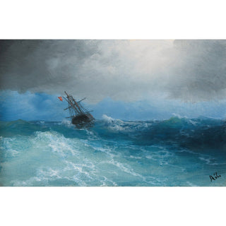 Reproduction La tempête qui s'abat - Ivan Konstantinovich Aivazovsky