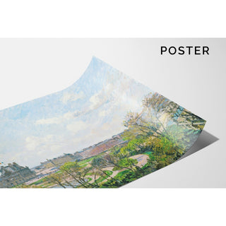 Reproduction Le Jardin des Tuileries et le Pavillon de Flore, Matin, Printemps - Camille Pissarro
