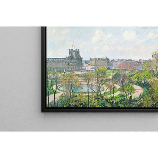 Reproduction Le Jardin des Tuileries et le Pavillon de Flore, Matin, Printemps - Camille Pissarro