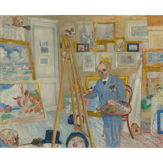 Reproduction Le Peintre de squelettes - James Ensor