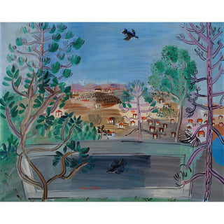 Reproduction Le Réservoir à Golfe-Juan, à l'Oiseau - Raoul Dufy