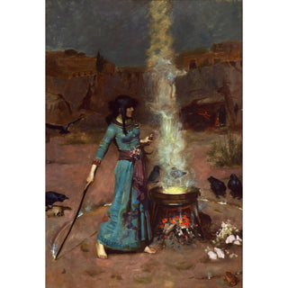 Reproduction Le cercle magique - John William Waterhouse