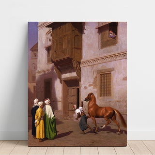 Reproduction Le marché aux chevaux - Jean-Léon Gérôme