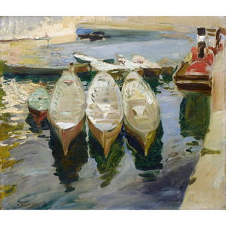 Reproduction Le port basque de Guetaria - Joaquín Sorolla